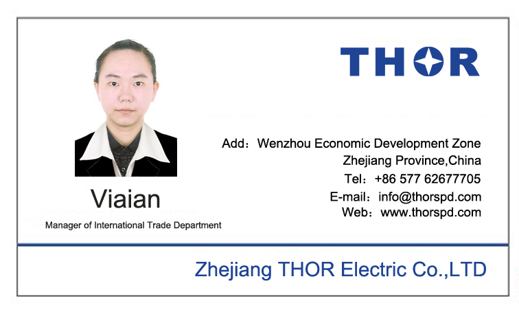 Manager of International Trade Department Vivian Name Card