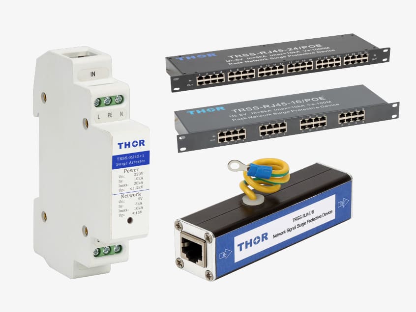 Data Surge Protective Device SPD TRSS-RJ45 Series for PoE and Signal Surge Protection