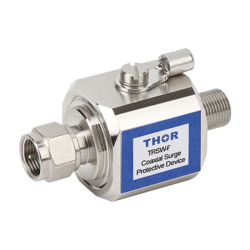 F type coaxial surge protective device