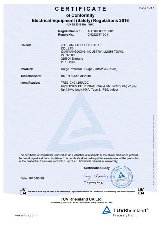 TUV-Certifacate-TRS2-C40-1200v