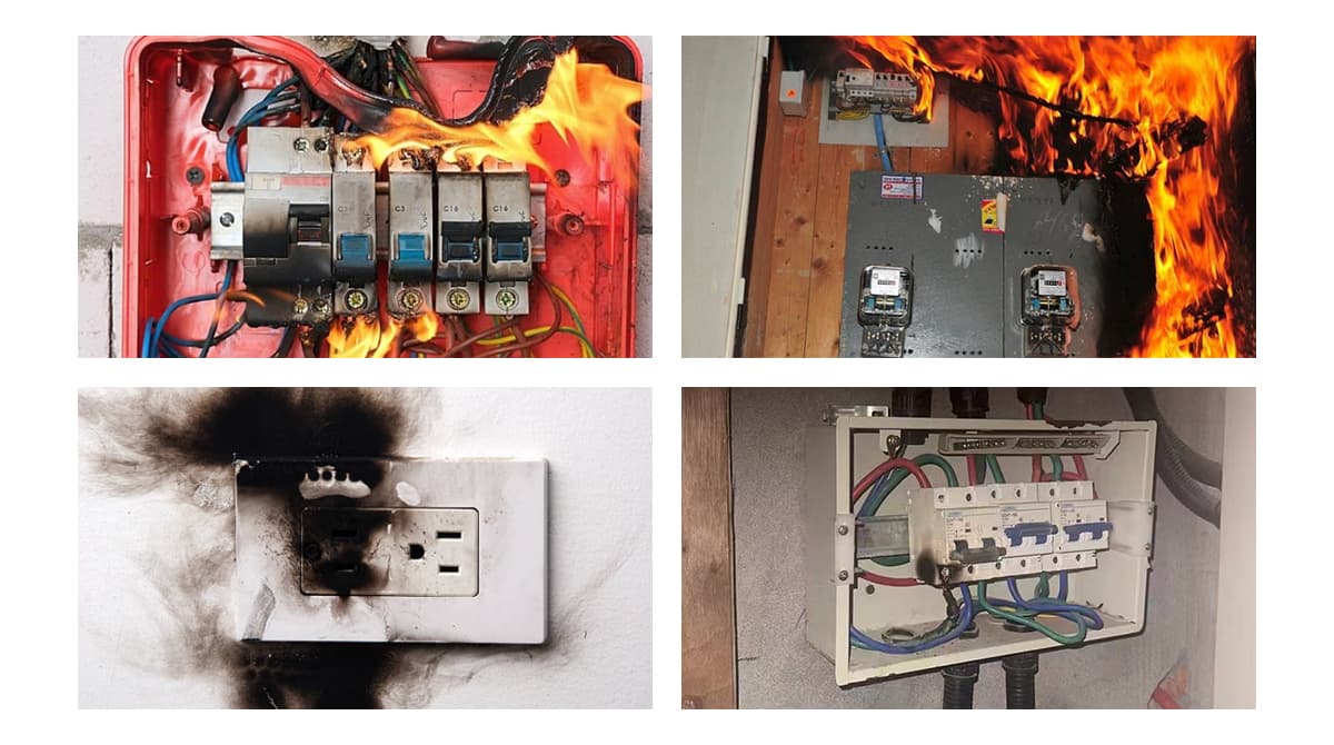 Electrical failure caused by transient overvoltages