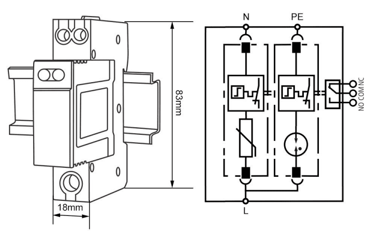 trs2-c40 spd dimension and wiring diagram
